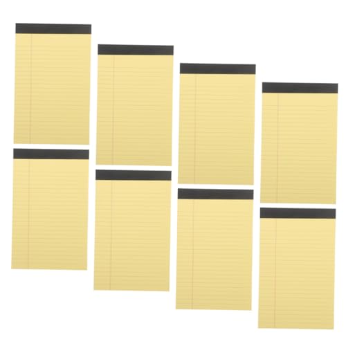 DOITOOL 8 Notizbuch Notizpolster kleine Notizblöcke Pads Notizblöcke für die Arbeit Täglicher Notizblock für den Schreibtisch kleiner Notizblock legaler Block Papier Yellow DOITOOL 8 Notizbuch Notizpolster kleine Notizblöcke Pads Notizblöcke für die Arbeit Täglicher Notizblock für den Schreibtisch kleiner Notizblock legaler Block Papier Yellow von DOITOOL