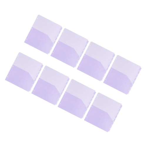 DOITOOL 8Stücke Trennwände mit Einsteckbare Ordnertaschen für Ring Ordner Farbcodierte Dokumentenordner für Effektive Organisation im Büro Langlebig und Robust DOITOOL 8Stücke Trennwände mit Einsteckbare Ordnertaschen für Ring Ordner Farbcodierte Dokumentenordner für Effektive Organisation im Büro Langlebig und Robust von DOITOOL