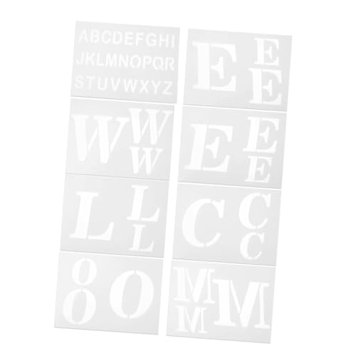 DOITOOL 8Stücke Willkommensschablonen Teilig Große Wiederverwendbare Malvorlagen Für Heimdekoration Für DIY Projekte Zu Weihnachten Und Festliche Anlässe von DOITOOL