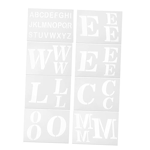 DOITOOL 8Stücke Willkommensschilder Schablonen Teile Wiederverwendbare DIY Buchstabenschablonen Für Holzgestaltung Malvorlagen Für Weihnachtsdekoration Und Heimprojekte von DOITOOL