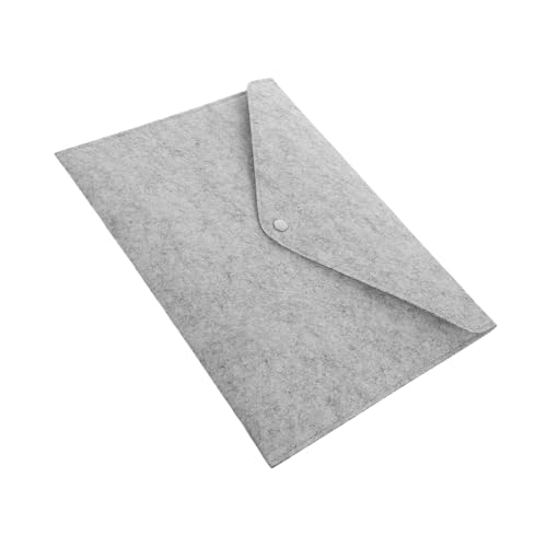 DOITOOL Aktenordner Aus Filz Unterlagen Taschen Schule Organizer -tasche Dokumentieren Fall Schreibwaren Geschäft Bindemittel Schlüssel Veranstalter Dokumenten-tragetasche Light Grey von DOITOOL
