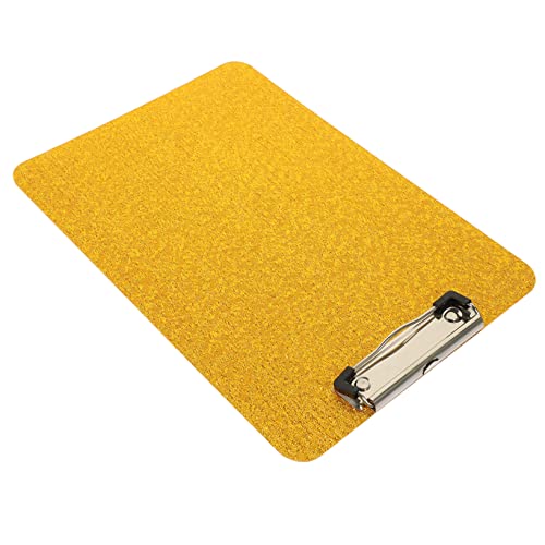DOITOOL Aufbewahrungsklammern Für Dokumente Notizblock Zwischenablage Farbig Büro Planke Klemmbrett Mit Speicher Schreibwaren Klein Multifunktions-klemmbrett Schreibunterlage Golden Acryl von DOITOOL