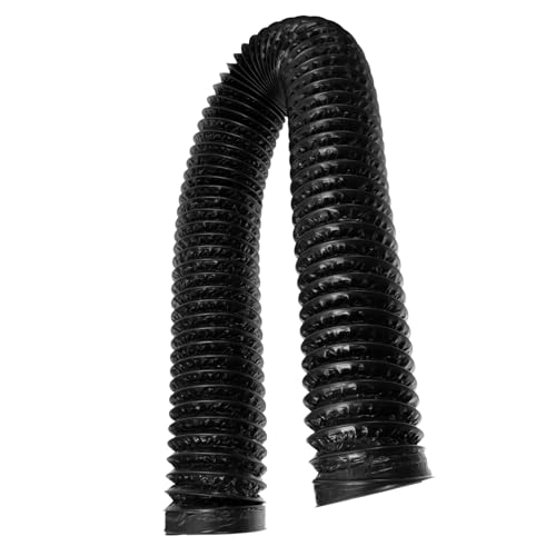 DOITOOL Auspuffrohr Der Dunstabzugshaube Trocknerrohr Fusselentferner Hochdruckreiniger Einlass Luftschlauch-splitter Sperre Ac-schlauch Schwimmbad Klimaanlage Decke Aluminiumfolie Black von DOITOOL