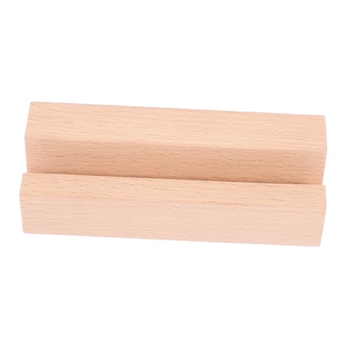 DOITOOL Ausstellungsständer Mit Holzsockel Nummer Kleiner Fotokartenhalter Schreibtischkalenderständer Tischdekorständer Memokartenclip Bürohalter Desktop Fotodekor Solider von DOITOOL