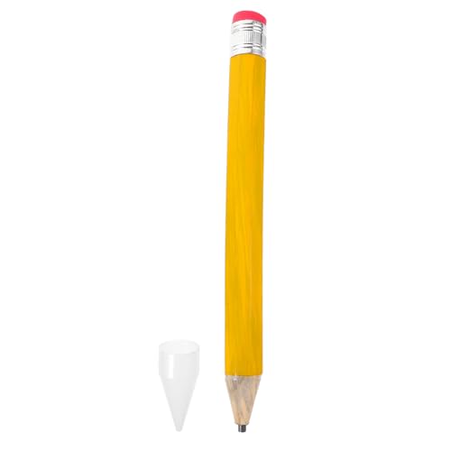 DOITOOL Bleistift Party Gefälligkeiten Schulbedarf Große Schreibstifte Bastelstifte Lustiges Briefpapier Stifte Ästhetisch Ästhetische Stifte Lustige Schreibstifte Yellow Pvc-folie von DOITOOL