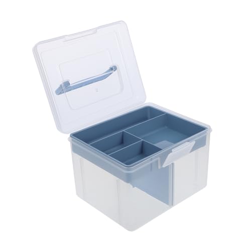 DOITOOL Box Münzaufbewahrungsbox Münzetuis Münzhalter Für Sammler Medikamenten Organizer Aufbewahrung Medizinschrank Organizer Rechnungshalter Papiergeldhalter Für Sammler Kunststoff Blau von DOITOOL