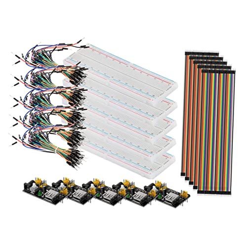 DOITOOL Breadboard Mit Netzteilmodul Jumper Drähten DIY Elektronik Kit Für Schaltungsexperimente Schule Labor Pin Kabel von DOITOOL