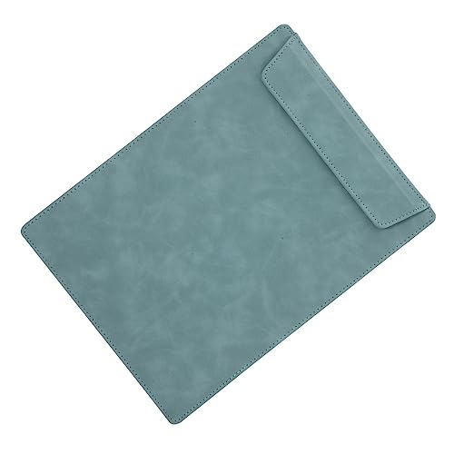DOITOOL Büroklammer tragbares Schreib-Klemmbrett Schreibtisch Zwischenablage mit schreibtafel buchstabentafel Datei Ordner Zwischenablagen Organisator für Papierakten Leder Green von DOITOOL
