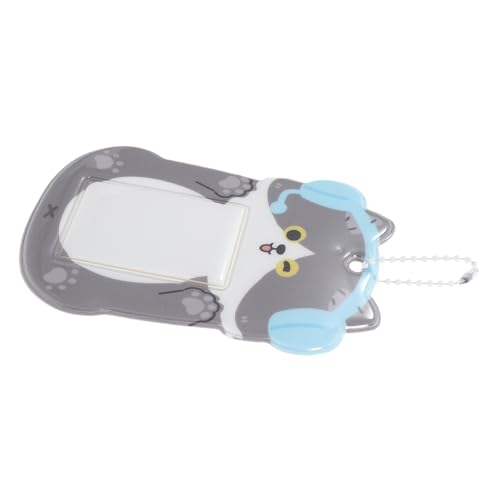 DOITOOL Cartoon-tierkartenset Kreativer Welpen-rucksackanhänger Kpop Fotokartenrahmen Streunende Klingeln Schlüsselanhänger Für Streunende Fotokartendisplay Skz-ring Pvc Grey von DOITOOL