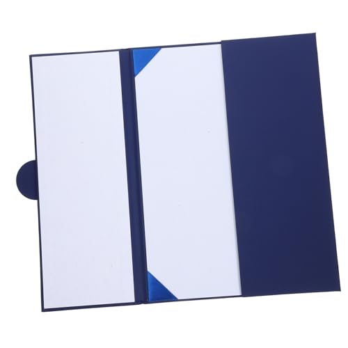DOITOOL Dreifach rundes Schnallenbescheinigungsabdeckung Zertifikat deckt Inhaber Gold Hochzeit umschläge ordner zertifikat abdeckung Award-Cover Papier Blue von DOITOOL