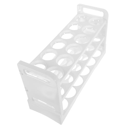 DOITOOL Eierkarton Eierhalter für den Eierhalter für die Kühlschranktür aufbewahrungsdose storage boxes Eigentümer regalhalterung Eierständer Eierregal für den Weiß von DOITOOL