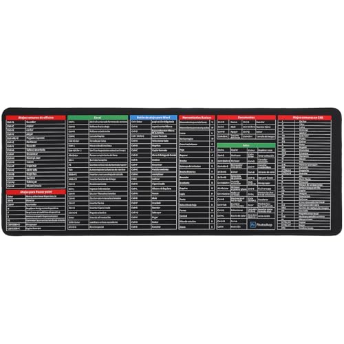 DOITOOL Excel-Spickzettel-Schreibtischunterlage: Mauspad Mit Spanischen Excel-Tasten Erweitertes Mauspad Für Den Computertisch 31 05 X 11 79 Groß DOITOOL Excel-Spickzettel-Schreibtischunterlage: Mauspad Mit Spanischen Excel-Tasten Erweitertes Mauspad Für Den Computertisch 31 05 X 11 79 Groß von DOITOOL