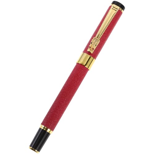 DOITOOL Füller Füllfederhalter in Ordnung feiner Stift schwarz schreibutensilien schreibkladde stylus pen ballpoint pen tintenstift Reisestift einzigartige Stifte Geschenkstift Plastik rot von DOITOOL