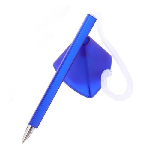 DOITOOL Gegenstift Sichtschutzstift Signaturstift Sicherheitsstift Schreibtischstifte Abzeichen-reel-stift Ausziehbarer Stifthalter Abs Blue von DOITOOL