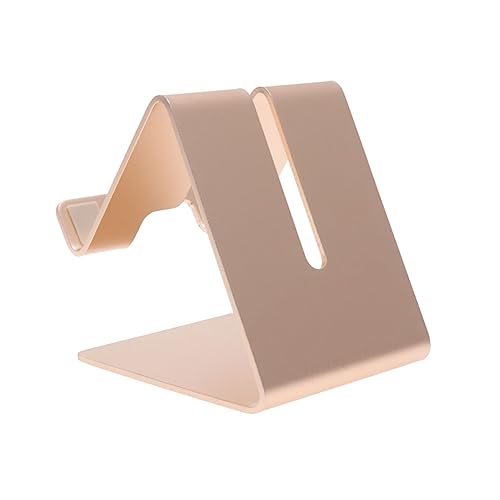 DOITOOL Handyhalterung Aus Aluminiumlegierung Flache Tischhalterung Für Tablets Smartphones Tragbar Für Zuhause Goldfarbe von DOITOOL