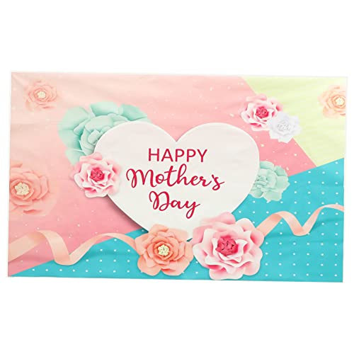 DOITOOL Herzförmiges blumiges Hintergrundtuch Mütter Wand Partybanner zum Muttertag Party-Banner zum Muttertag Verzierung zum Muttertag Muttertagspartyzubehör Fototuch aus Vinyl DOITOOL Herzförmiges blumiges Hintergrundtuch Mütter Wand Partybanner zum Muttertag Party-Banner zum Muttertag Verzierung zum Muttertag Muttertagspartyzubehör Fototuch aus Vinyl von DOITOOL
