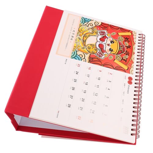 DOITOOL Hohler Tischkalender mit Heißprägung kleiner Schreibtischkalender kleiner Kalender Chinesischer Schreibtischkalender Desktop-Kalender chinesischer Kalender Bürokalender Papier rot DOITOOL Hohler Tischkalender mit Heißprägung kleiner Schreibtischkalender kleiner Kalender Chinesischer Schreibtischkalender Desktop-Kalender chinesischer Kalender Bürokalender Papier rot von DOITOOL