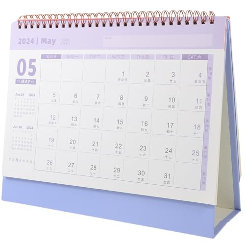 DOITOOL Kalender 2024 Großer Kalender Für Zuhause Büro Schule 2024 Stehkalender Für Den Schreibtisch Bürokalender Weißer Großer Kalender Großer Monatskalender Tischkalender von DOITOOL