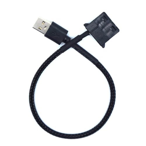 DOITOOL Lüfteradapterkabel USB Für PC Lüfter PVC Verbindungskabel Schwarz Für Computerlüfter Kompatibel Mit Fans Einfach Zu Installieren DOITOOL Lüfteradapterkabel USB Für PC Lüfter PVC Verbindungskabel Schwarz Für Computerlüfter Kompatibel Mit Fans Einfach Zu Installieren von DOITOOL