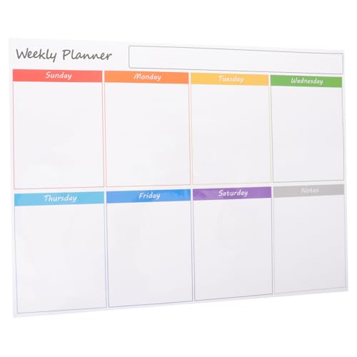 DOITOOL Magnetisches Whiteboard Für Kühlschrank Abwischbare Trockenlöschplatte Wochenplaner Für Familie Magnettafel Zur Organisation Von To Do Listen von DOITOOL