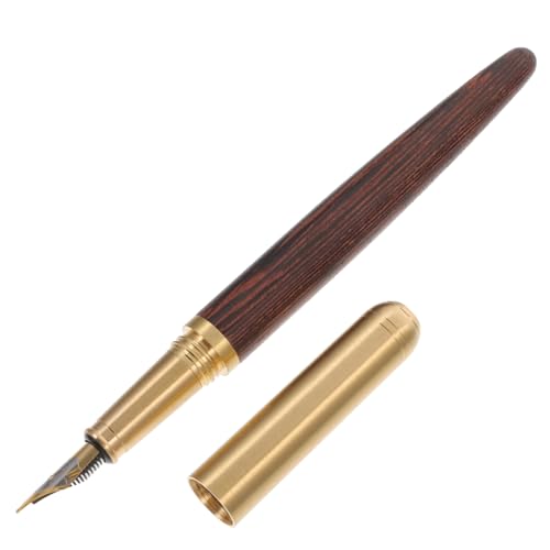 DOITOOL Massivholzstift Füller Brunnen Kalligraphie Schreiben Stilvoll holzkugelschreiber holzstifte Schreibwaren Stift kurzer Stift Signaturstift -Schild-Stifte Reisestift von DOITOOL