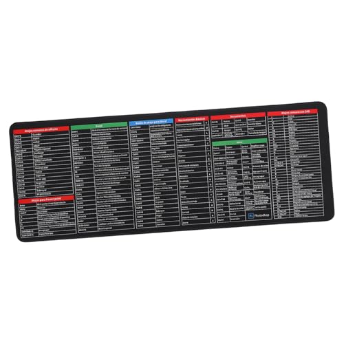 DOITOOL Mauspad Gaming - -Pad groß Desktop -Matte Weiß Schreibtischunterlage für Schreibtisch Klavier Big Mousepad Large Mouse pad rutschfeste Tastaturunterlage Schreibtisch Zeug Stoff von DOITOOL