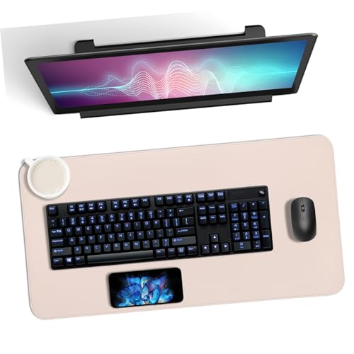 DOITOOL Mauspad Tischschutzblock Gaming - -pad Desktop-pad -pad -matte Für Schreibtisch Computer Desk Pad Schreibtischunterlage Gaming Großer -pad Office Desk Pad Leder von DOITOOL
