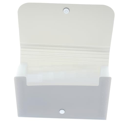 DOITOOL Mehrstufiger Ordner Datei Organizer Office Datei Organizer Ordner Aufbewahrung Ablage Organizer Mit Deckel Datei Ordner Quittungs Organizer Fächermappe Kunststoff von DOITOOL