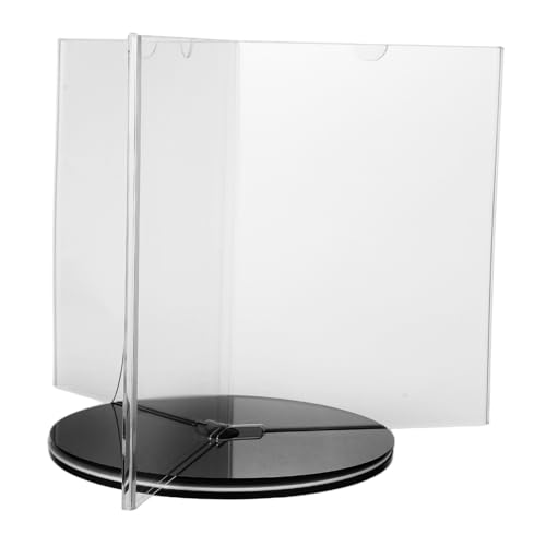DOITOOL Menüständer Speisekarte Rotierend Steht Klein Halter Einseitig Anzeige Willkommen Stand Desktop -displayständer Menü Display Ständer Durchsichtiger Papierständer Acryl Transparent DOITOOL Menüständer Speisekarte Rotierend Steht Klein Halter Einseitig Anzeige Willkommen Stand Desktop -displayständer Menü Display Ständer Durchsichtiger Papierständer Acryl Transparent von DOITOOL