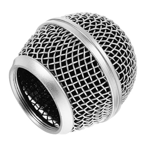 DOITOOL Mikrofonabdeckung Mikrofongitter Kühlergrill Austauschen Mikrofonkopfnetz Mikrofon Zubehör Austausch Des Kühlergrill-kugelkopfes Mikrofonteile Ersatz-kugelkopfnetz Metall Silver DOITOOL Mikrofonabdeckung Mikrofongitter Kühlergrill Austauschen Mikrofonkopfnetz Mikrofon Zubehör Austausch Des Kühlergrill-kugelkopfes Mikrofonteile Ersatz-kugelkopfnetz Metall Silver von DOITOOL