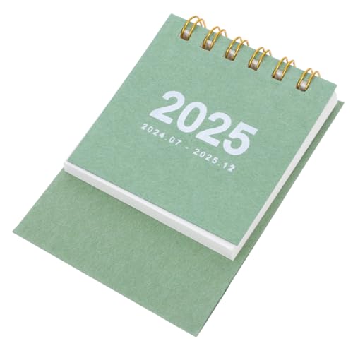 DOITOOL Mini Büro Kalender Tragbarer Tischkalender Bambusgrün Dekorativer Monatskalender Für Büro Und Zuhause Langlebiges Design Für Termine Und Notizen von DOITOOL