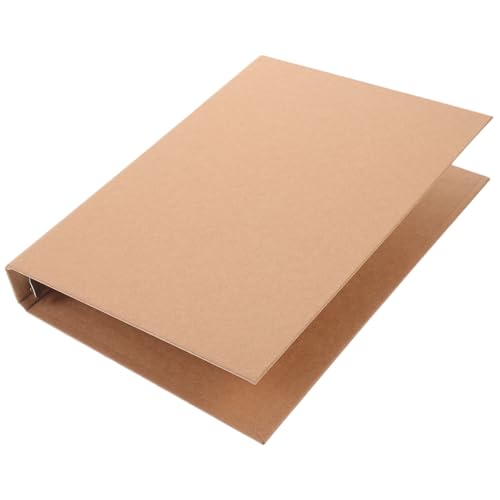 DOITOOL Notizblock-Hülle Abdeckung Büro Ringe Schlüssel Ordner mit Notizbuch aktenkoffer aktentaschen notebooke gestängetasche hochstihl Binderschale Desktop-Datei-Organizer Kraftpapier von DOITOOL