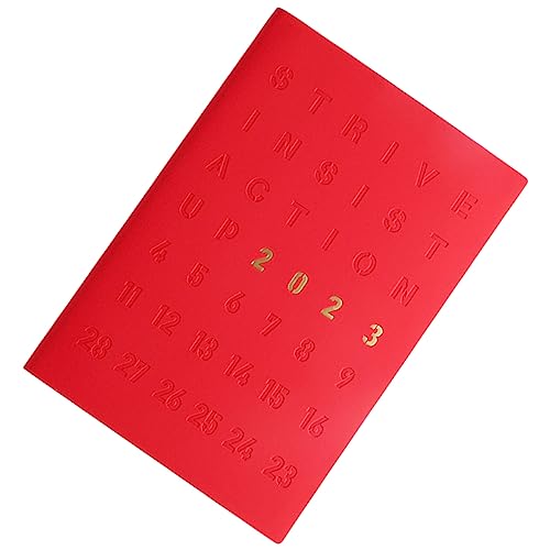 DOITOOL Notizbuch 2023 notizbuch zu machen Spiralplaner-Notizbuch klein Planer mit Notizbereich Agenda auftragsbuch aufgabenheft lernplaner Terminplanblock Kalender für 2023 Kunstleder rot DOITOOL Notizbuch 2023 notizbuch zu machen Spiralplaner-Notizbuch klein Planer mit Notizbereich Agenda auftragsbuch aufgabenheft lernplaner Terminplanblock Kalender für 2023 Kunstleder rot von DOITOOL