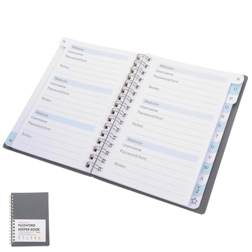DOITOOL Passwortbuch Internetadressen Notizbuch Senioren Registerkarten Für Erwachsene Registerkarten Kleines Passwort Notizbuch Organizer Mini Sicherheitsnotizbuch Gesperrtes DOITOOL Passwortbuch Internetadressen Notizbuch Senioren Registerkarten Für Erwachsene Registerkarten Kleines Passwort Notizbuch Organizer Mini Sicherheitsnotizbuch Gesperrtes von DOITOOL