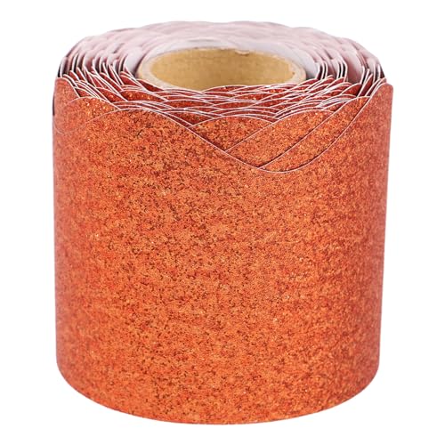 DOITOOL Rand dekorative Aufkleber Bulletin Board Grenze für Büro Klebstoff -Glitzerpapieraufkleber Bulletin-Randaufkleber Bulletin Board Grenzglitzer Light Brown DOITOOL Rand dekorative Aufkleber Bulletin Board Grenze für Büro Klebstoff -Glitzerpapieraufkleber Bulletin-Randaufkleber Bulletin Board Grenzglitzer Light Brown von DOITOOL