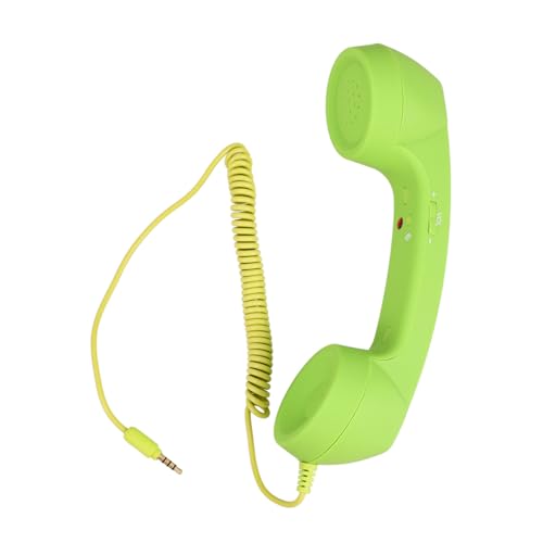 DOITOOL Retro -Mikrofon universeller Telefonhörer Vermietungselefone für Retro-Handy Kunststoff-Hörer Telefon Prop Retro -Telefone Festnetz Vintage-Mobilteil Handy Hörer Abs Hellgrün von DOITOOL