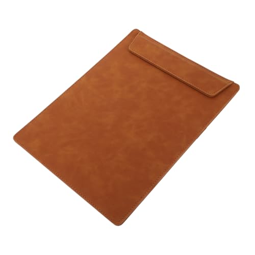 DOITOOL Schreibunterstützungstafel Planke Datei Ordner Zwischenablagen Büro-Klemmbretter a4 buchstabentafel write board praktisches Akten-Klemmbrett Organisator für Papierakten Leder Brown von DOITOOL