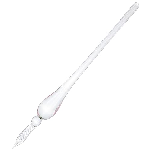 DOITOOL Stift Kalligraphie Handbeschriftungsstifte Tipp Dip-Pen-Tinte schreibutensilien kaligraphiestift buntglas pens Vintage Dip-Stift aus Glas praktischer Glasstift Rosa von DOITOOL