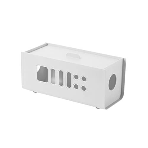 DOITOOL Stromspeicherbox Kabelschacht kabelschutz Cable Holder Kabelorganisator Haushaltsdraht-Organizer Kabel-Organizer für Schlafsäle verschleißfester Drahtorganisator die Hüften Weiß von DOITOOL