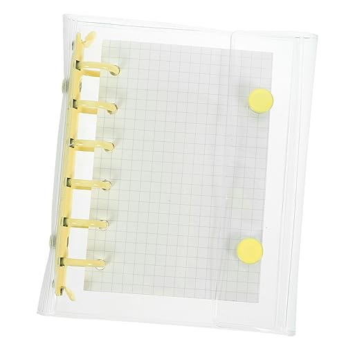 DOITOOL Taschenbuch schreibutensilien notizbuch Mini-Notizbuch planzenklemme Notizbuch mit losen Blättern klein dekorativ tragbares Planungsnotizbuch Aluminiumlegierung Yellow von DOITOOL