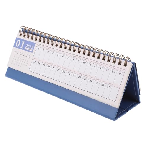 DOITOOL Tischkalender 2025 Mini Tischkalender Tageskalender Büroplankalender Schreibtischplaner Fürs Büro Mini Büroplankalender Bürokalender Kleiner Kalender Blaues Papier von DOITOOL