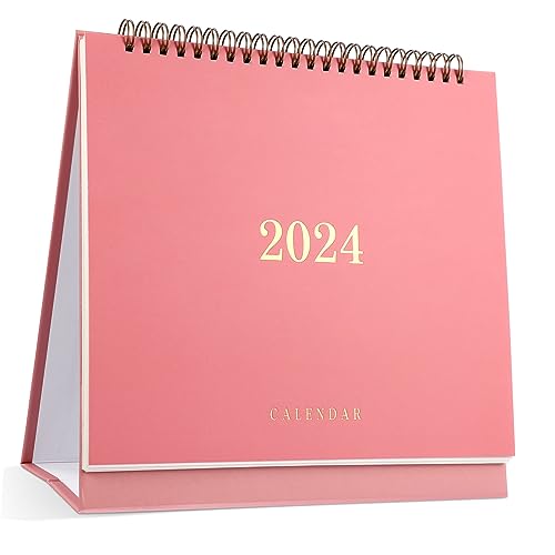 DOITOOL Tischkalender Rosa Monatsplaner Mit Dicken Papierseiten Notizblöcke Und Kalender Für Effektive Planung Und Notizen Für Büro Und Zuhause von DOITOOL