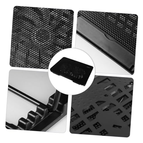 DOITOOL Tragbarer Laptop USB Kühlmatte mit Lüftern Einfache Installation Energieeffiziente Wärmeableitung für Notebook Kühlung Schwarz von DOITOOL