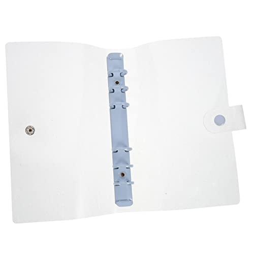 DOITOOL Transparente Loseblattkassette Und Notizbuch Binder Business-Binder-Notizbuch Planerordner binderclips zip binder mini briefumschläge Notebooks Kawaii-Ordner süße Ordner PVC Blue von DOITOOL