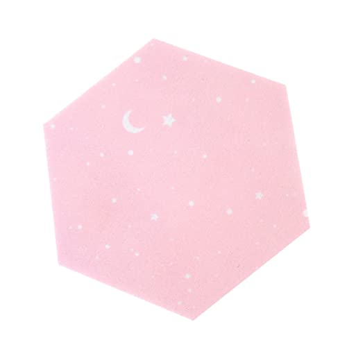 DOITOOL Wandaufkleber Aus Filz Heimdekoration Planke Filzbrett Selbstklebende Filztafel Gefühlt Stoff Wandtattoo Aus Filz Sechskant-filz-pinnwand Wanddekorplatte Dekorativ Filzplatte Rosa von DOITOOL