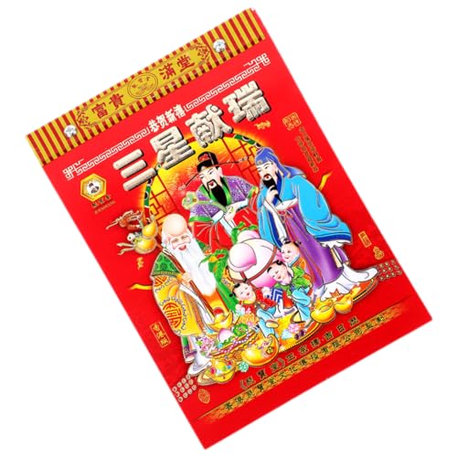 DOITOOL Wandkalender Mondkalender 2024 Hängekalender 2024 tägliche Kalenderwand kalender groß Mond- bauernkalender lunar calender Alter Kalender 2024 Mondkalender an der Wand Papier von DOITOOL