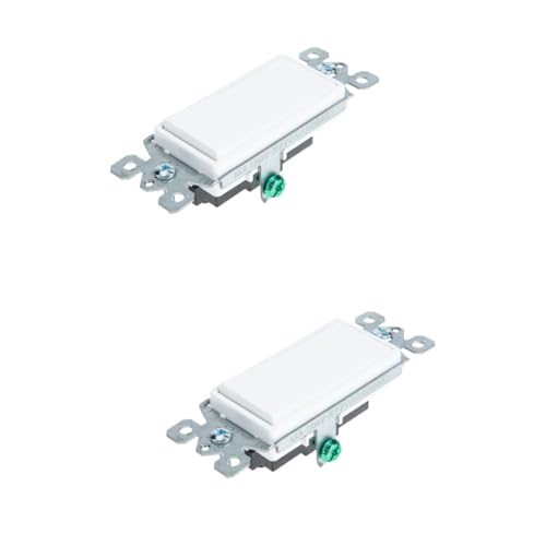 DOITOOL Wandleuchte 2st Schalttafel Einpoliger Lichtschalter Wippschalter Led- 4-wege-schalter Beleuchteter Lichtschalter 15a Dekorative Lichter Flamm Hemmender Pc Weiß Die Glühbirne DOITOOL Wandleuchte 2st Schalttafel Einpoliger Lichtschalter Wippschalter Led- 4-wege-schalter Beleuchteter Lichtschalter 15a Dekorative Lichter Flamm Hemmender Pc Weiß Die Glühbirne von DOITOOL