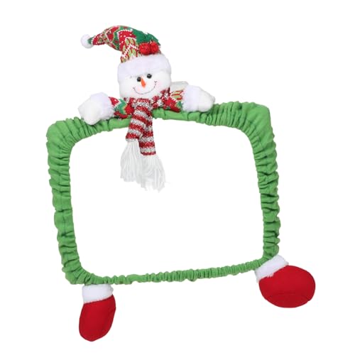 DOITOOL Weihnachts-Computer hülle Weihnachtsmonitor Dekorationen Plüsch Anhänger Monitor zubehör weihnachtsmotiv Computermonitor-Zubehör süß Computerbildschirmdekoration Gezogenes Tuch von DOITOOL