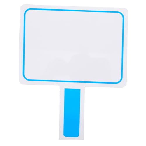 DOITOOL Whiteboard halten Planke doppelt schmucklos Erinnerung Ausstellung dünn trocken abwischbare Tafeln Trockener Löschungspaddel Handheld-Trockenlöschtafel Whiteboard-Paddel PVC Blau von DOITOOL