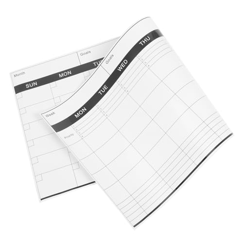 DOITOOL Wisch bare Tafel Wochenkalender trocken abwischbar trocken abwischbarer Planer Radiergummi-Tafel für die Wand Planertafel Zeitplaner beschichtetes Papier Black DOITOOL Wisch bare Tafel Wochenkalender trocken abwischbar trocken abwischbarer Planer Radiergummi-Tafel für die Wand Planertafel Zeitplaner beschichtetes Papier Black von DOITOOL